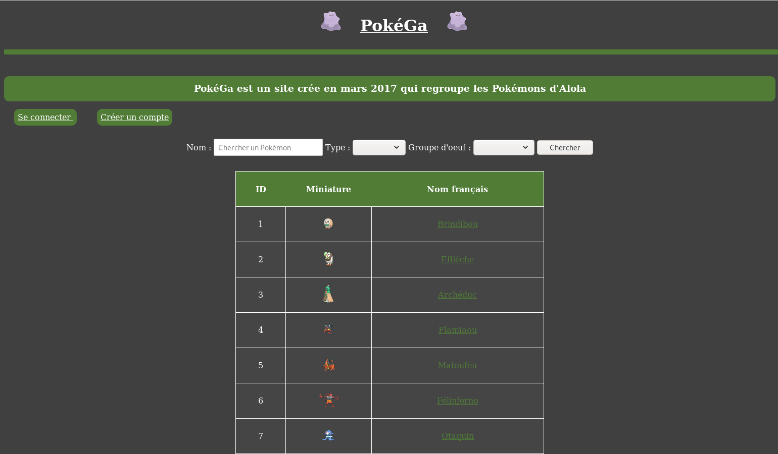 Image du site PokéGa